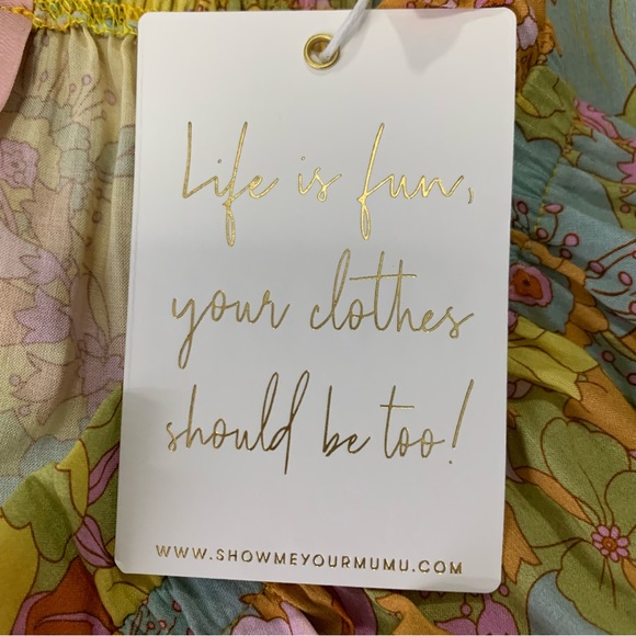 Show Me Your Mumu Short Mini Swing Skirt In Groovy Blooms Floral Size XS NWT! - Picture 9 of 11